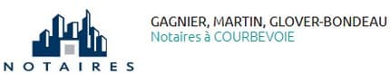 Gagnier, Martin, Glover-Bondeau, Vigroux, notaires