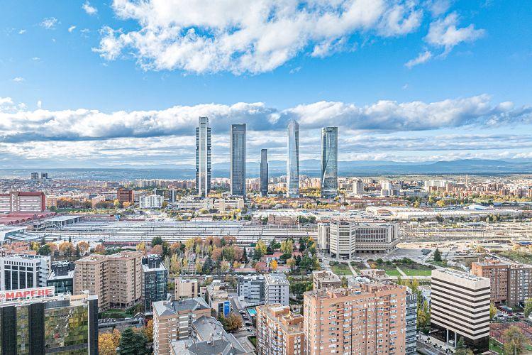 La skyline de Madrid. (Fernanda del Villar/CoStar)