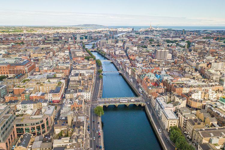 Une vue aérienne sur Dublin (Getty Images)